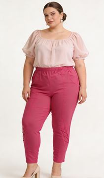 Immagine di CURVY GIRL STRETCH ELASTICATED WAIST THREE QUARTER CAPRI